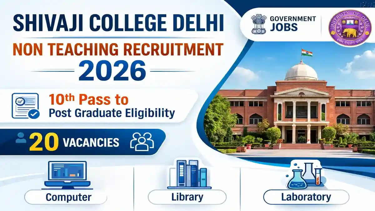Shivaji College Delhi Non Teaching Recruitment 2026